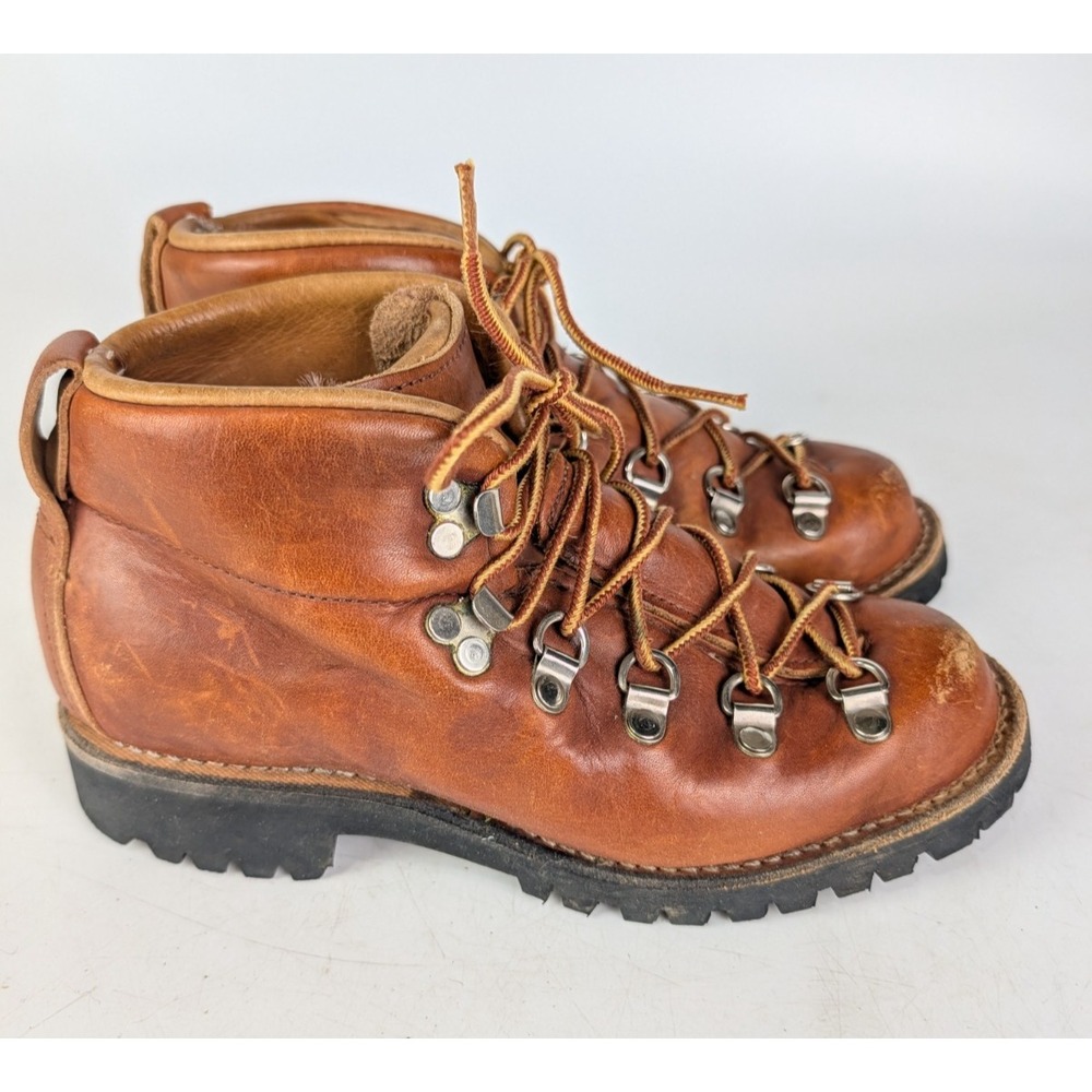 Danner 46490 Vintage Women Size 5 A Leather Lug USA Made Hiker Backpacking Boots